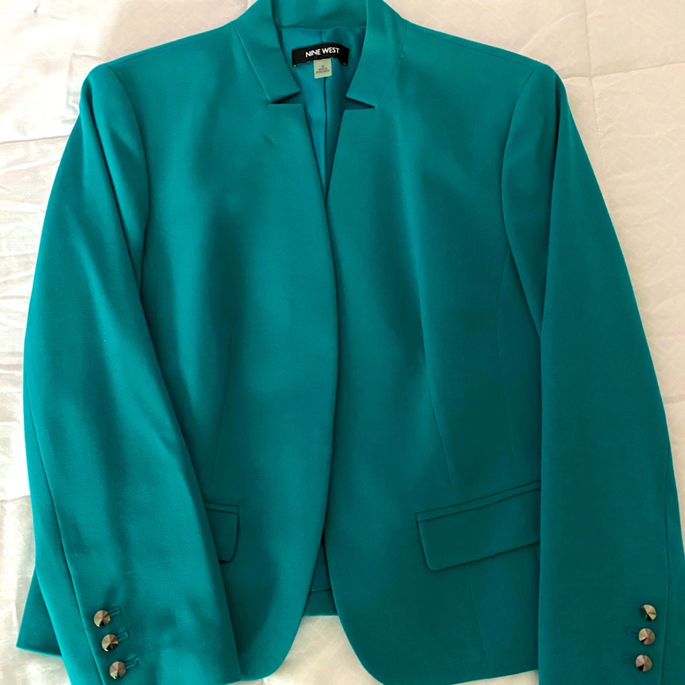 Nine West turquoise blazer